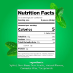 Natural Spearmint Flavored Gum 55 Pieces - Image 2