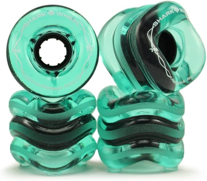 Shark Wheel 60 mm 78a Skateboard Wheels California Roll Shark Wheel 60 mm 78a Skateboard Wheels California Roll