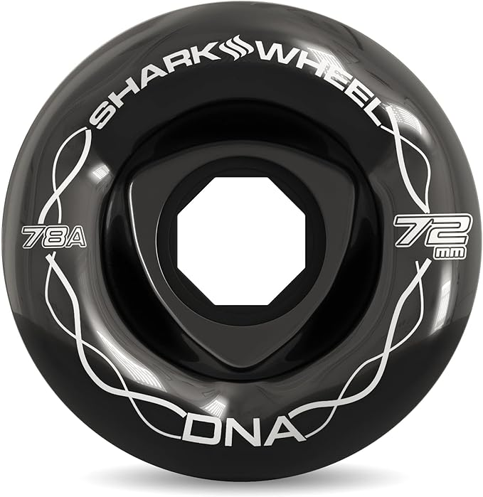 Shark Wheel 72mm Longboard Cruising Wheels, DNA Formula, Set of 4 Wheels uses Shark Wheel 72mm Longboard Cruising Wheels, DNA Formula, Set of 4 Wheels - Image 1