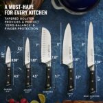 Professional Chef's Knife Set 5-Piece | German Steel 8" Chef Knife, Santoku, Utility & Carving - Image 2