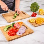 Bamboo Cutting Board Set 3-Piece | Kitchen Chopping Boards with Juice Groove – Zulay Kitchen - Image 2