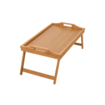 Bamboo Breakfast Bed Tray with Folding Legs | Expandable Serving Tray for Bed, Sofa & Lap Desk