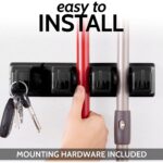 Mop and Broom Organizer Wall Mount | Heavy Duty Storage Rack for Cleaning Tools - Image 3