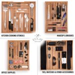 Expandable Kitchen Drawer Organizer | Adjustable Bamboo Utensil & Cutlery Tray - Image 5
